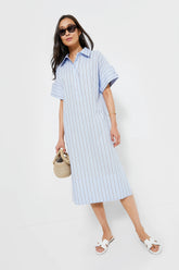 Blue and Red Stripe Reina Dress